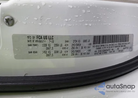 2017 Chrysler Pacifica Limited z USA, uszkodzony, nr VIN 2C4RC1GG8HR544772